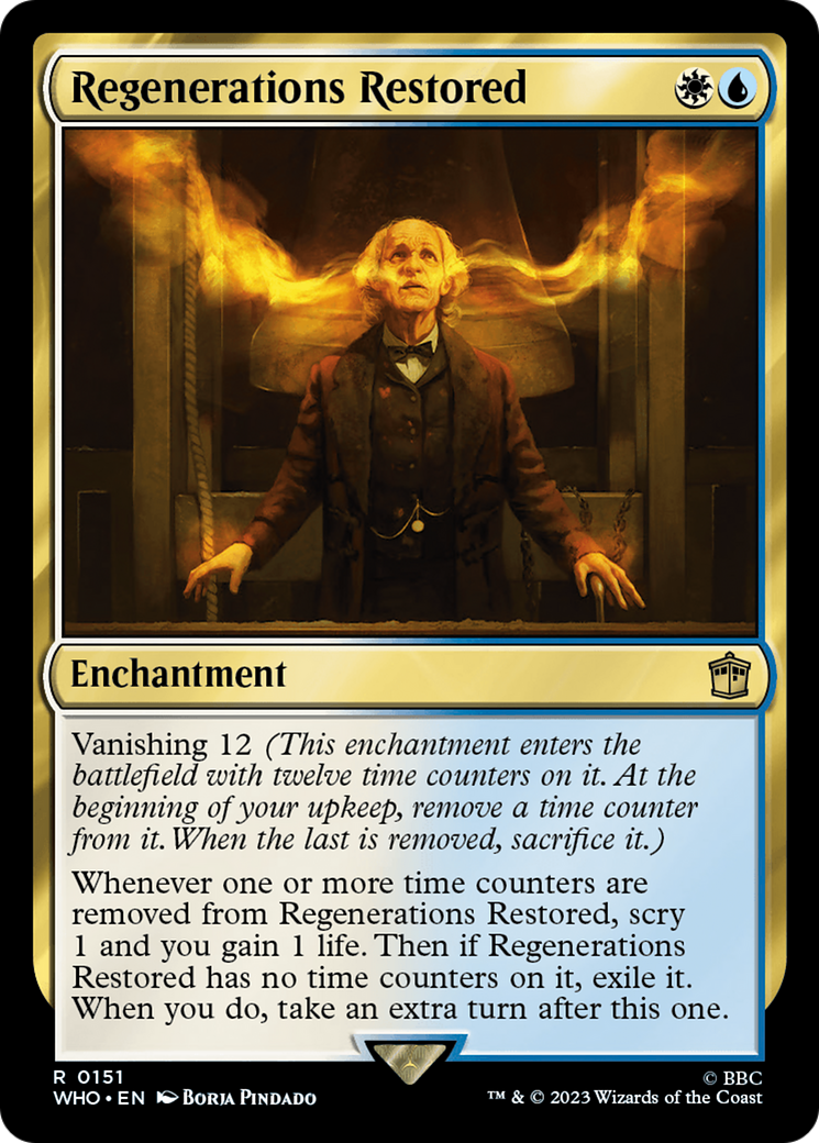 {R} Regenerations Restored [Doctor Who][WHO 151]