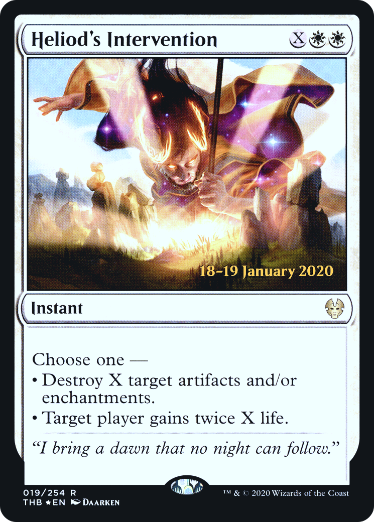 {R} Heliod's Intervention [Theros Beyond Death Prerelease Promos][PR THB 019]