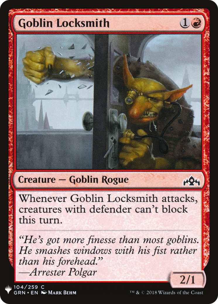 {C} Goblin Locksmith [Mystery Booster][LS GRN 104]