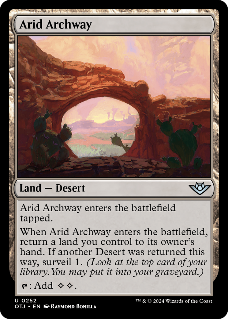 {@C} Arid Archway [Outlaws of Thunder Junction][OTJ 252]