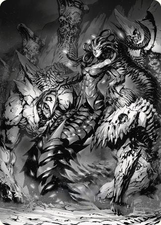{A} Vraska, Betrayal's Sting Art Card [Phyrexia: All Will Be One Art Series][AONE 072]