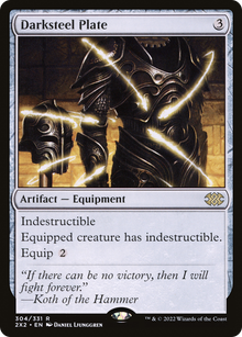 {R} Darksteel Plate [Double Masters 2022][2X2 304]