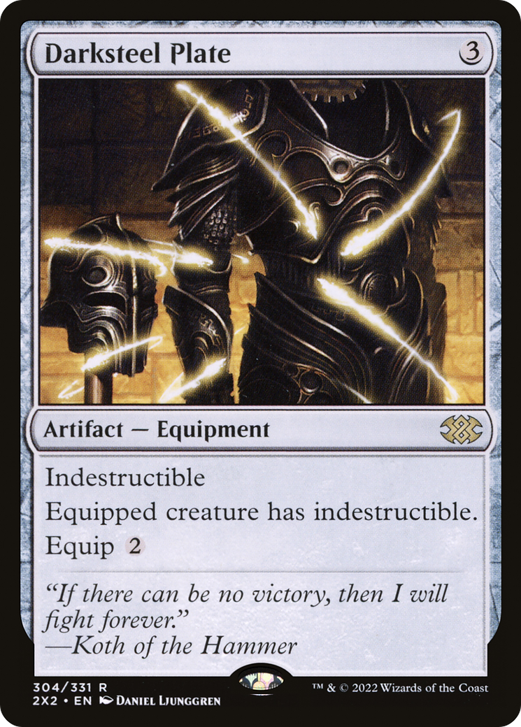 {R} Darksteel Plate [Double Masters 2022][2X2 304]