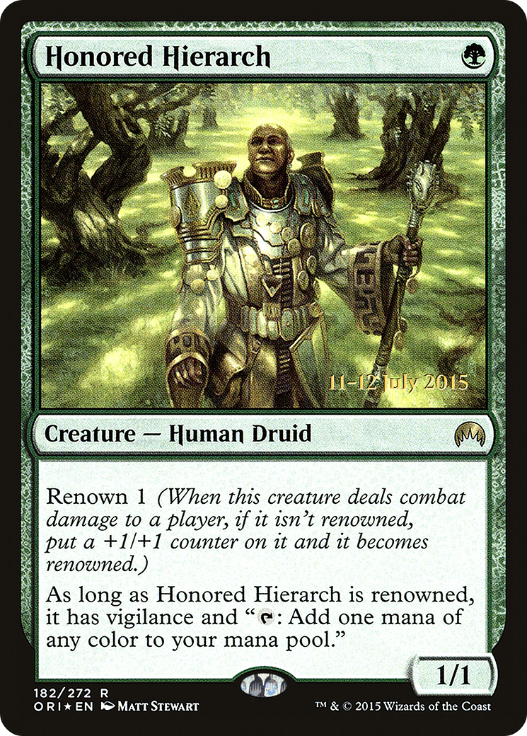 {R} Honored Hierarch [Magic Origins Prerelease Promos][PR ORI 182] - Misty Mountain Games