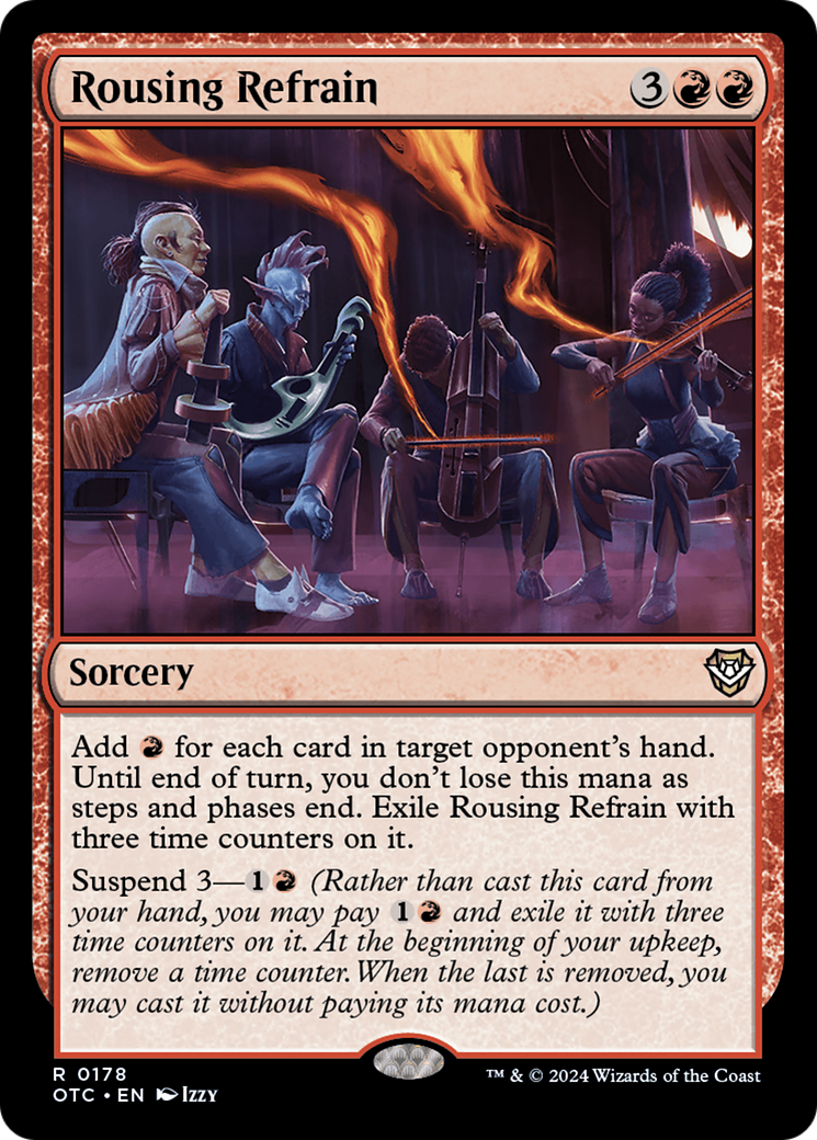 {R} Rousing Refrain [Outlaws of Thunder Junction Commander][OTC 178]