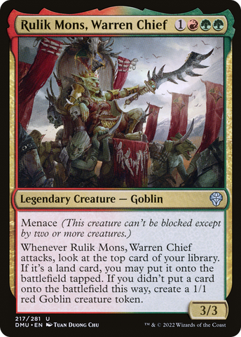 {C} Rulik Mons, Warren Chief [Dominaria United][DMU 217]