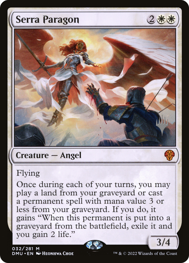 {R} Serra Paragon (Promo Pack) [Dominaria United Promos][PP DMU 032]