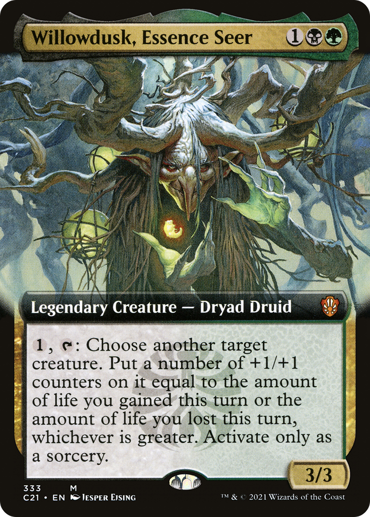 {R} Willowdusk, Essence Seer (Extended Art) [Commander 2021][C21 333]