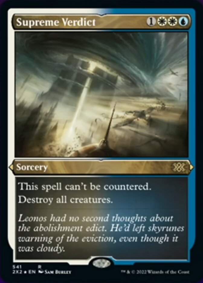 {R} Supreme Verdict (Foil Etched) [Double Masters 2022][2X2 541]