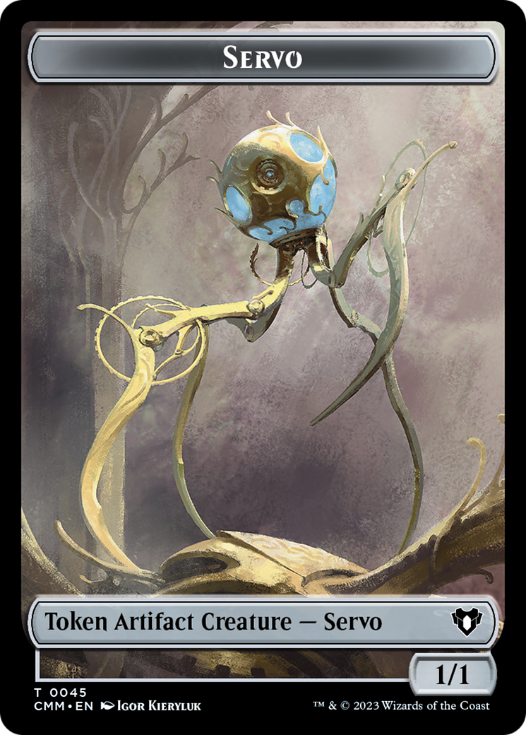 {T} Soldier // Servo Double-Sided Token [Commander Masters Tokens][TCMM 9//45]