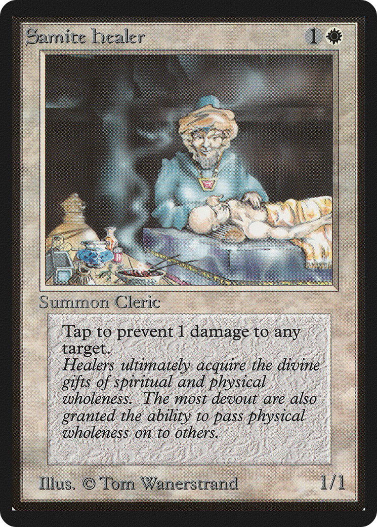 {C} Samite Healer [Beta Edition][LEB 038] - Misty Mountain Games
