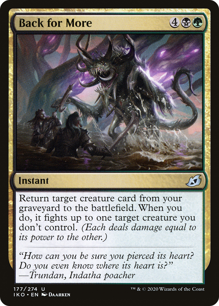 {C} Back for More [Ikoria: Lair of Behemoths][IKO 177]
