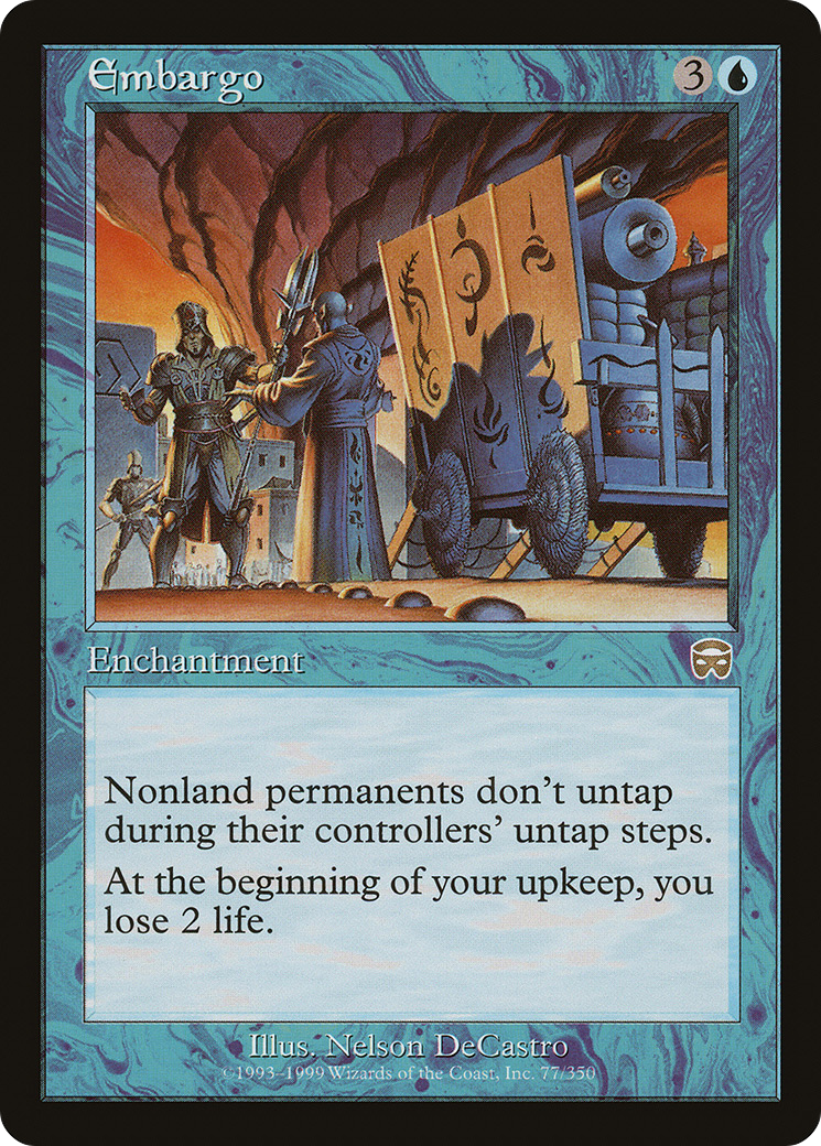 {R} Embargo [Mercadian Masques][MMQ 077]