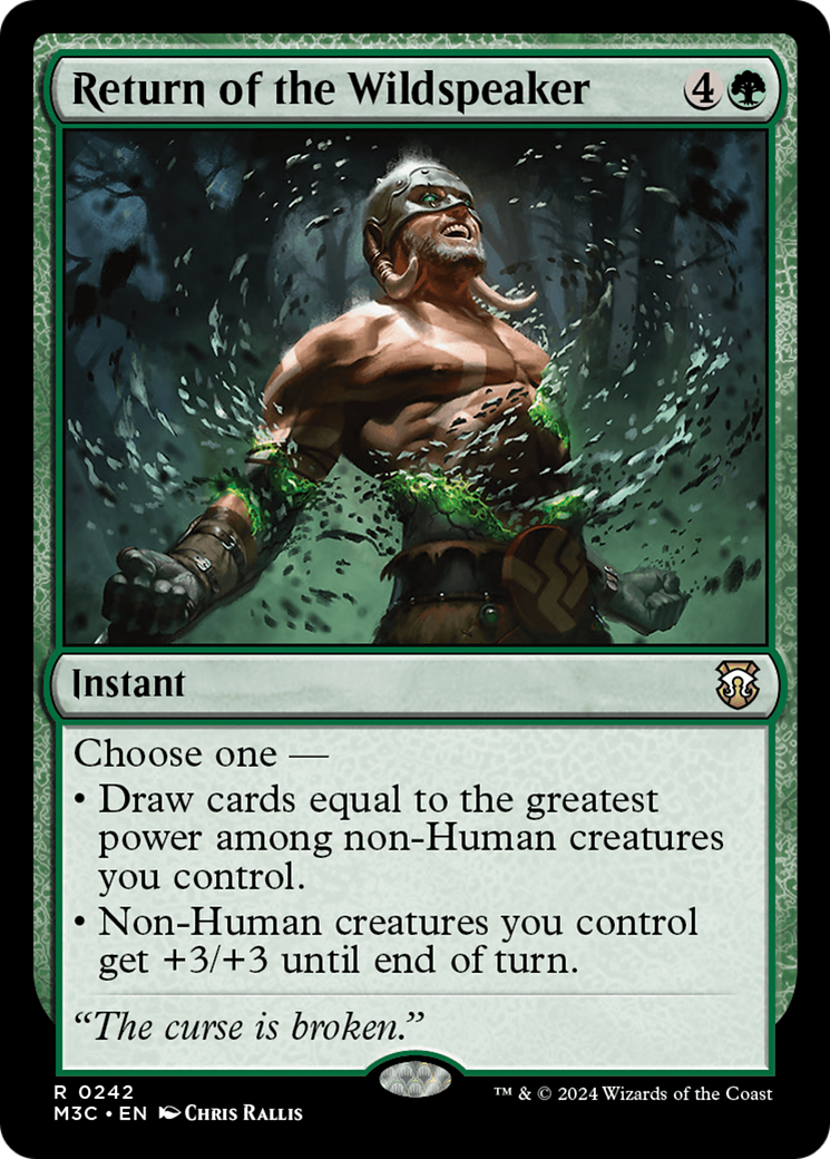 {R} Return of the Wildspeaker [Modern Horizons 3 Commander][M3C 242]