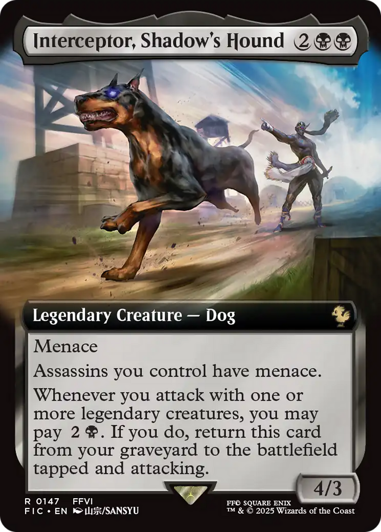 {R} Interceptor, Shadow's Hound (Extended Art) [FINAL FANTASY Commander][FIC 147]