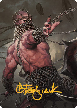 {A} Chain Devil Art Card (Gold-Stamped Signature) [Commander Legends: Battle for Baldur's Gate Art Series][GS ACLB 008]