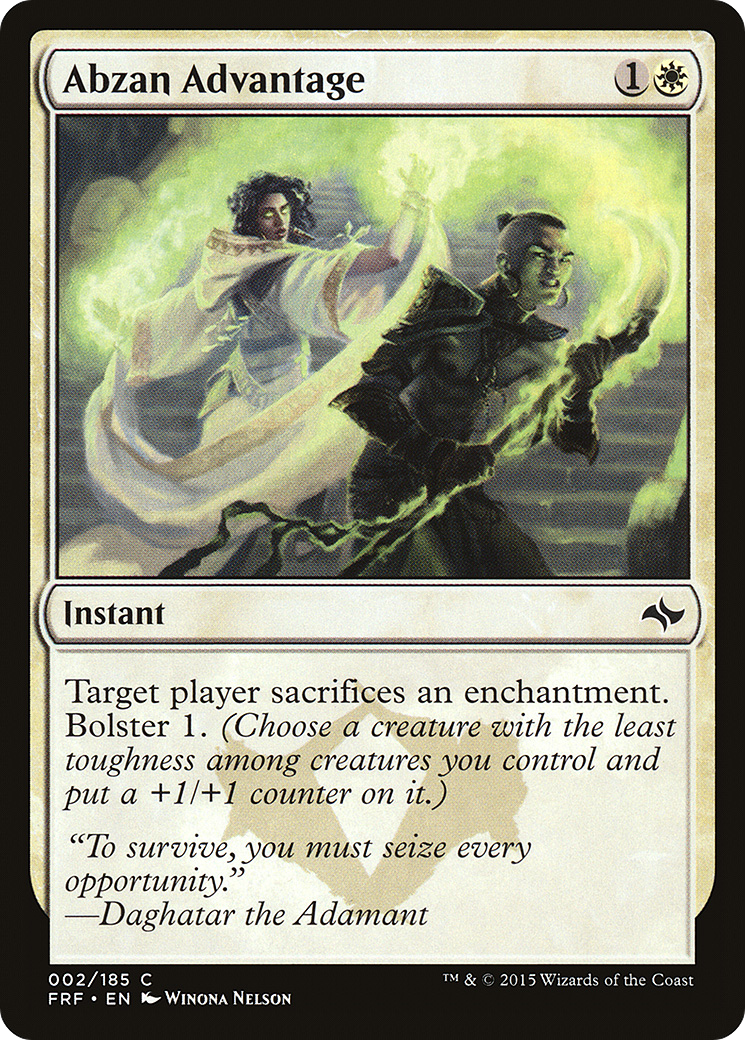 {C} Abzan Advantage [Fate Reforged][FRF 002]