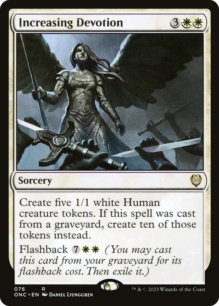 {R} Increasing Devotion [Phyrexia: All Will Be One Commander][ONC 076]