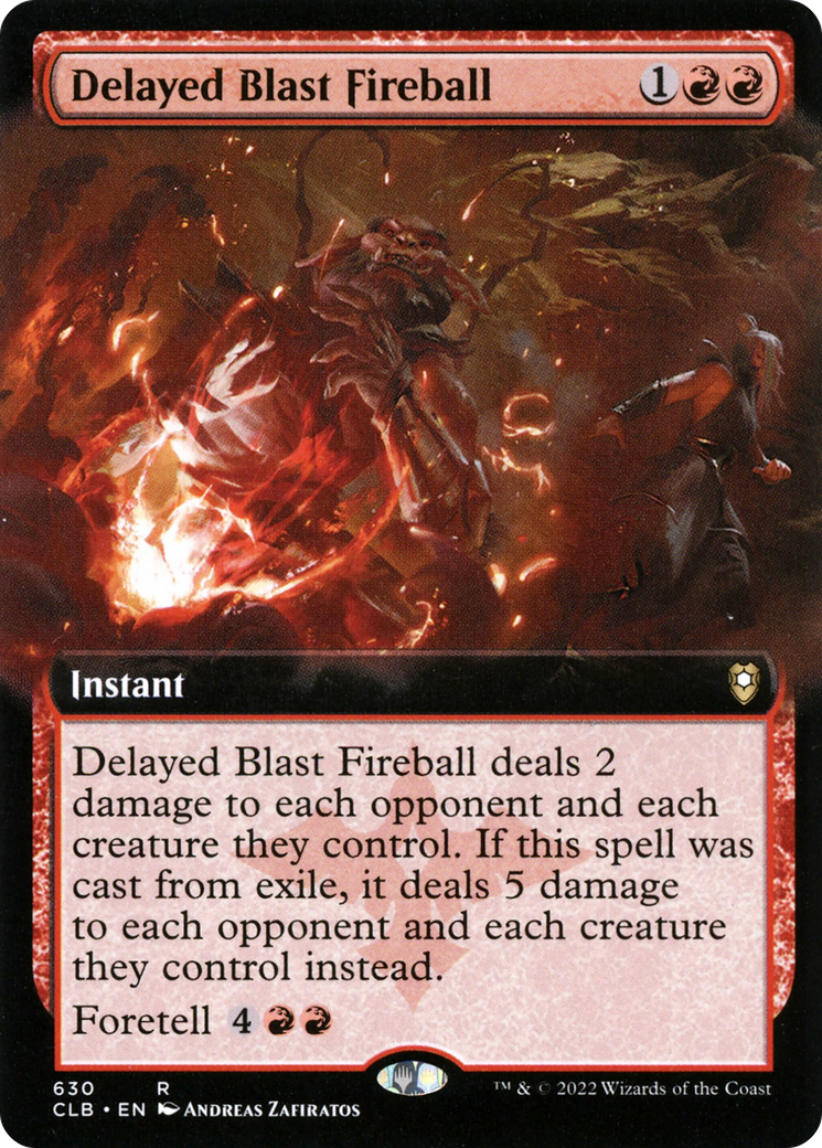 {R} Delayed Blast Fireball (Extended Art) [Commander Legends: Battle for Baldur's Gate][CLB 630]