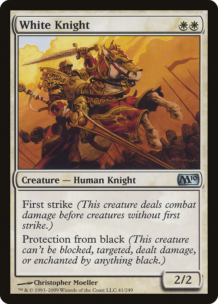 {C} White Knight [Magic 2010][M10 041] - Misty Mountain Games
