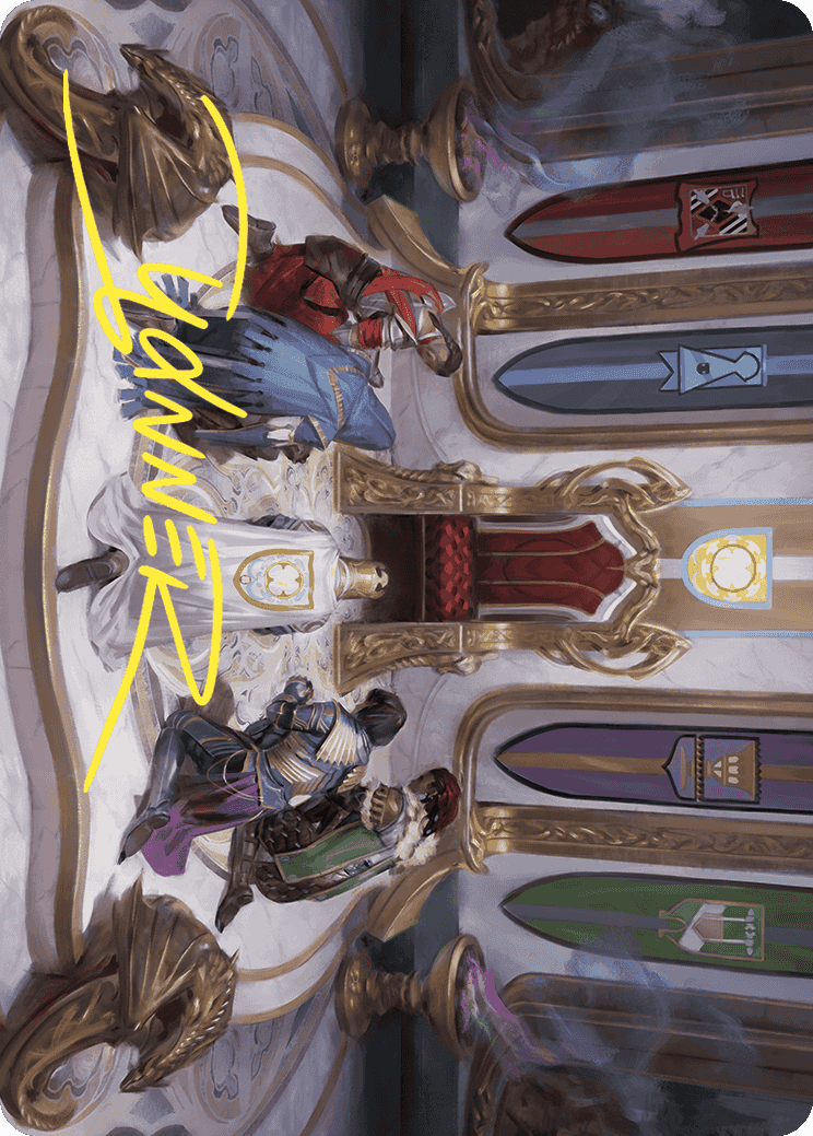 {A} Throne of Eldraine Art Card (Gold-Stamped Signature) [Wilds of Eldraine Art Series][GS AWOE 055]