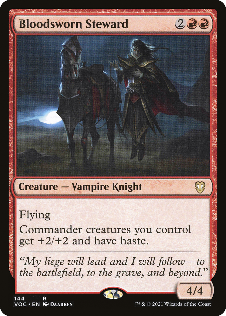 {R} Bloodsworn Steward [Innistrad: Crimson Vow Commander][VOC 144]