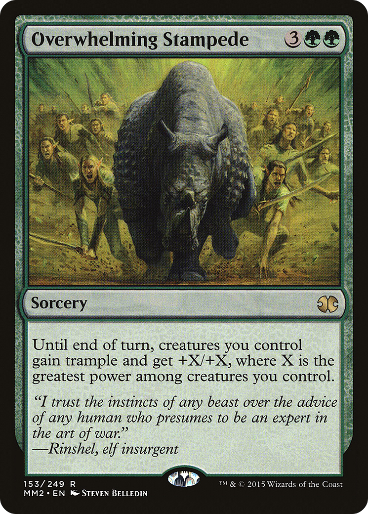 {R} Overwhelming Stampede [Modern Masters 2015][MM2 153] - Misty Mountain Games