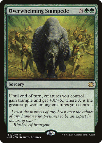 {R} Overwhelming Stampede [Modern Masters 2015][MM2 153]