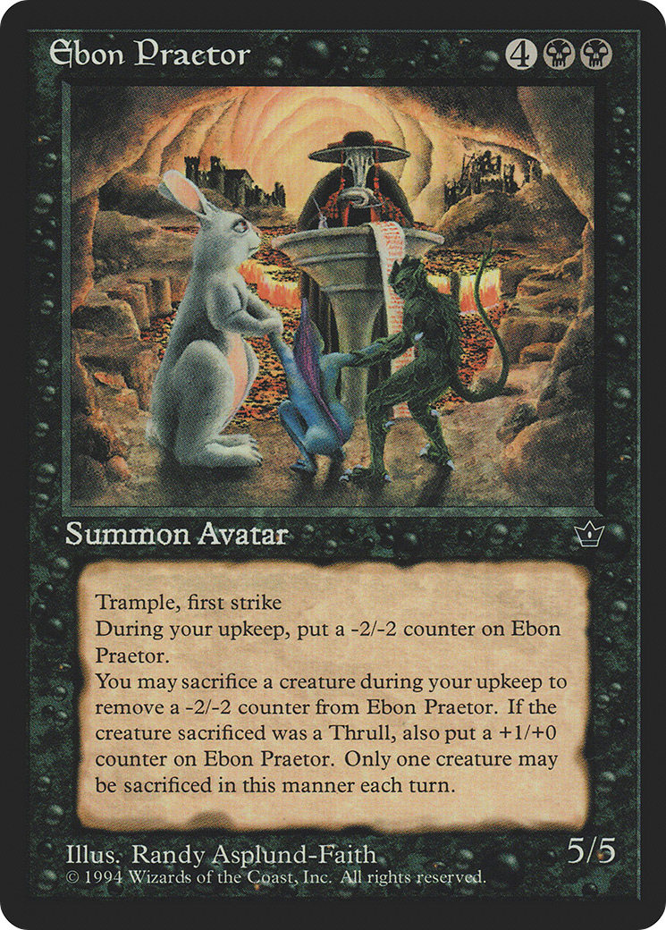 {R} Ebon Praetor [Fallen Empires][FEM 037] - Misty Mountain Games