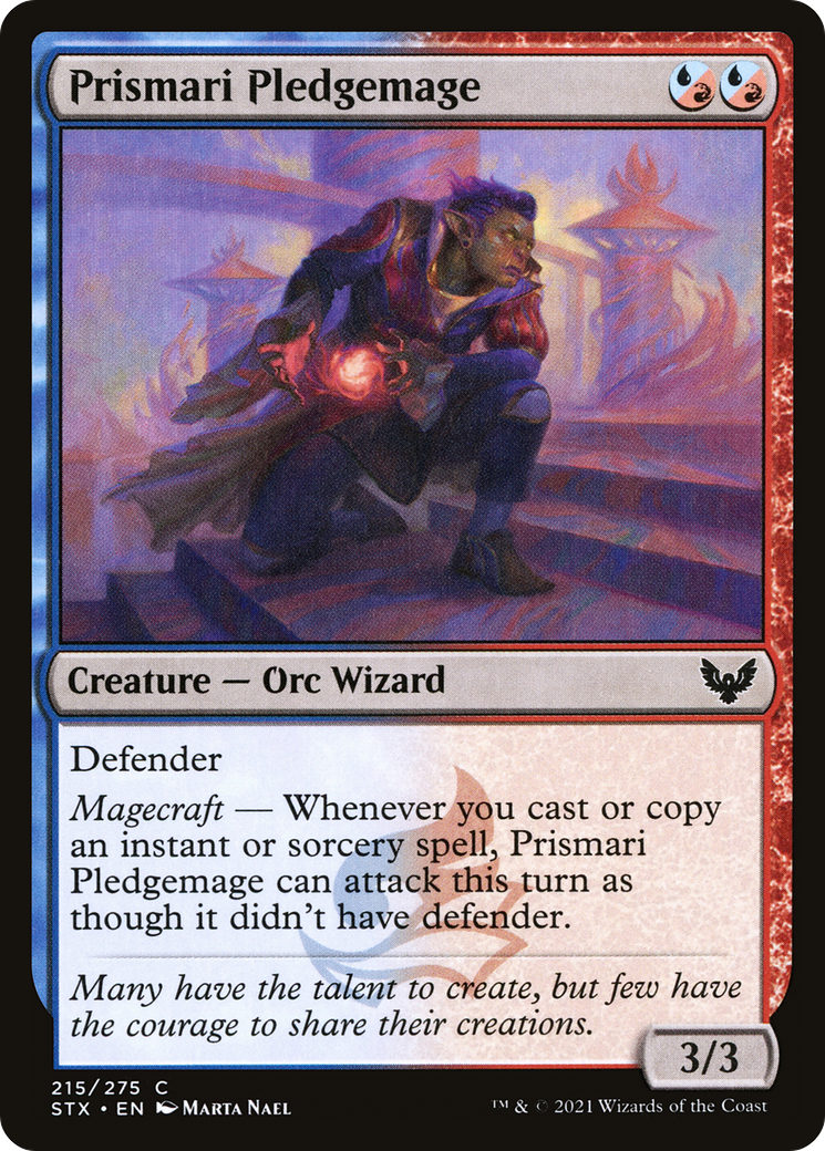 {C} Prismari Pledgemage [Strixhaven: School of Mages][STX 215]