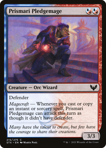 {C} Prismari Pledgemage [Strixhaven: School of Mages][STX 215]