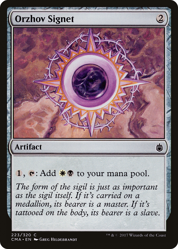 {C} Orzhov Signet [Commander Anthology][CMA 223]
