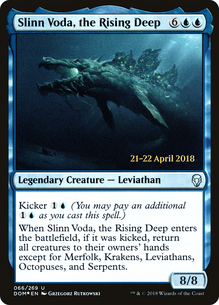 {C} Slinn Voda, the Rising Deep [Dominaria Prerelease Promos][PR DOM 066]