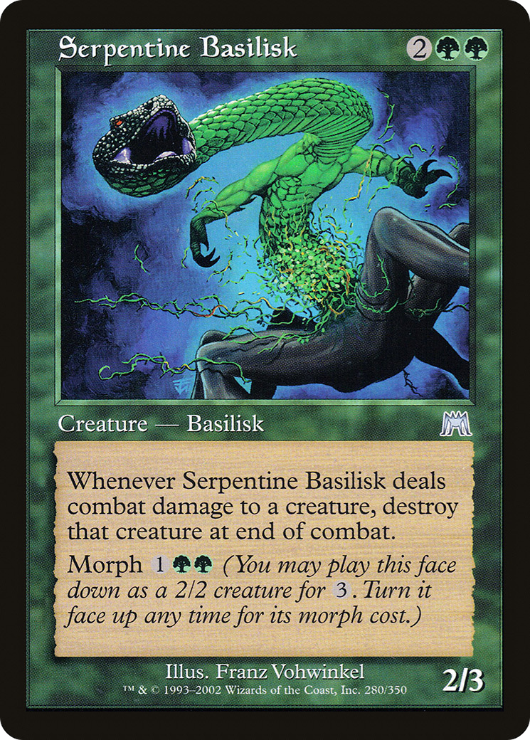 {C} Serpentine Basilisk [Onslaught][ONS 280]