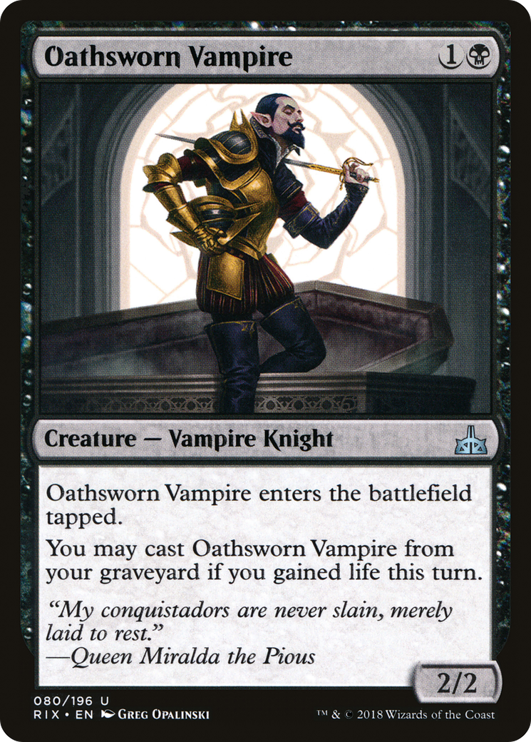 {C} Oathsworn Vampire [Rivals of Ixalan][RIX 080]