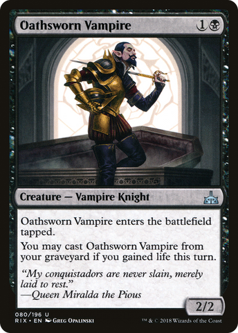 {C} Oathsworn Vampire [Rivals of Ixalan][RIX 080]
