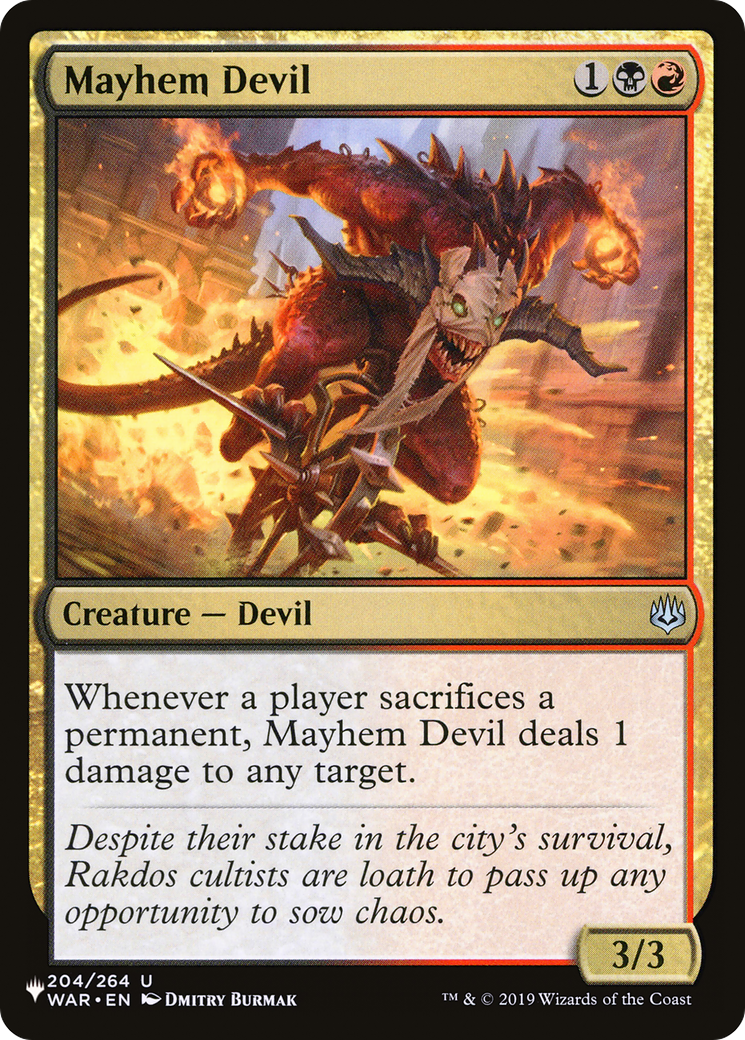 Mayhem Devil [LIST 204/264]