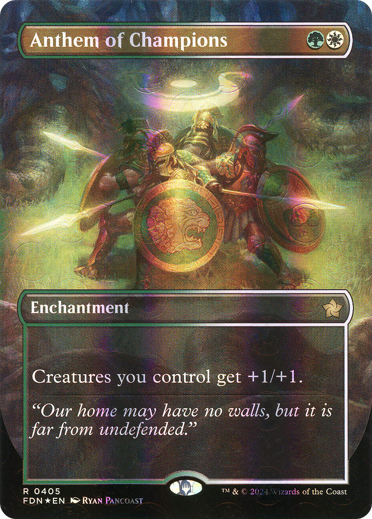 {@R} Anthem of Champions (Borderless) [Foundations][FDN 405]