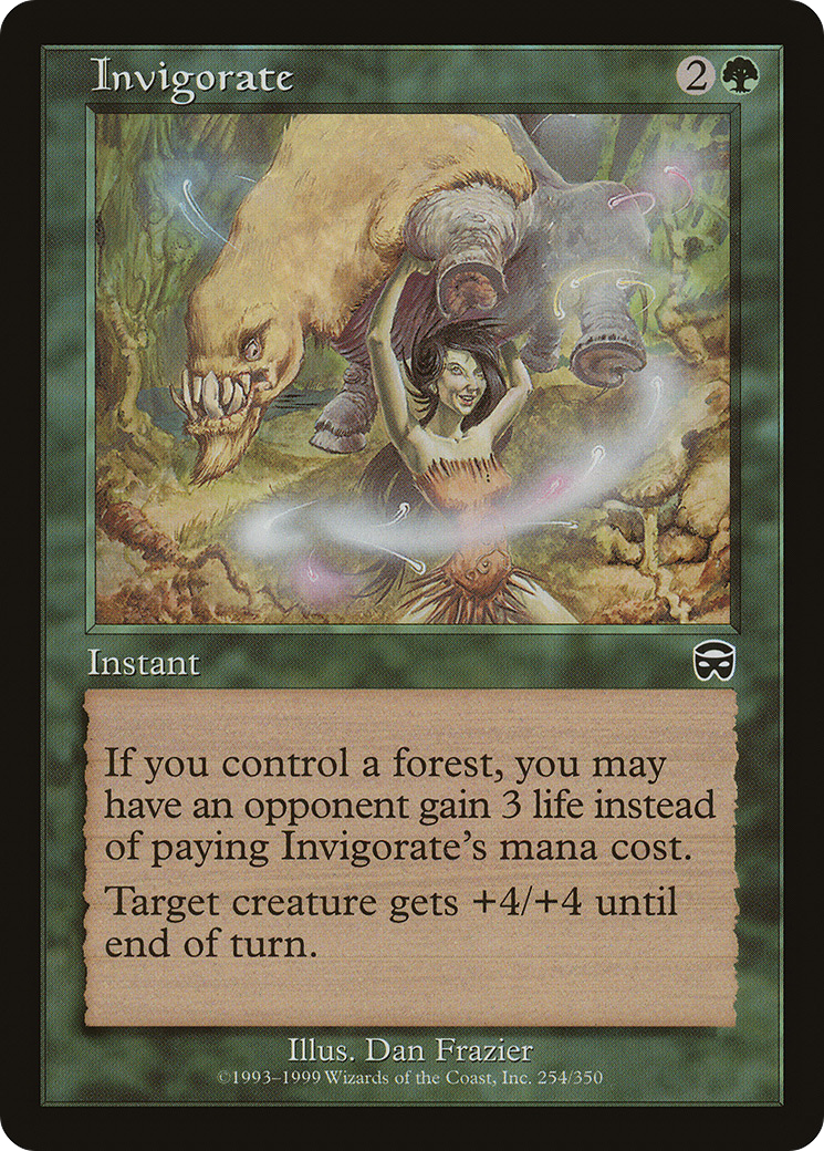 {C} Invigorate [Mercadian Masques][MMQ 254]
