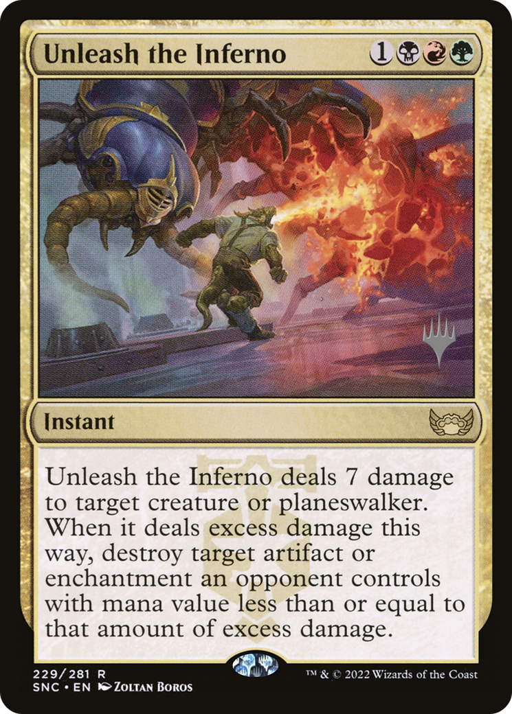 {R} Unleash the Inferno (Promo Pack) [Streets of New Capenna Promos][PP SNC 229]