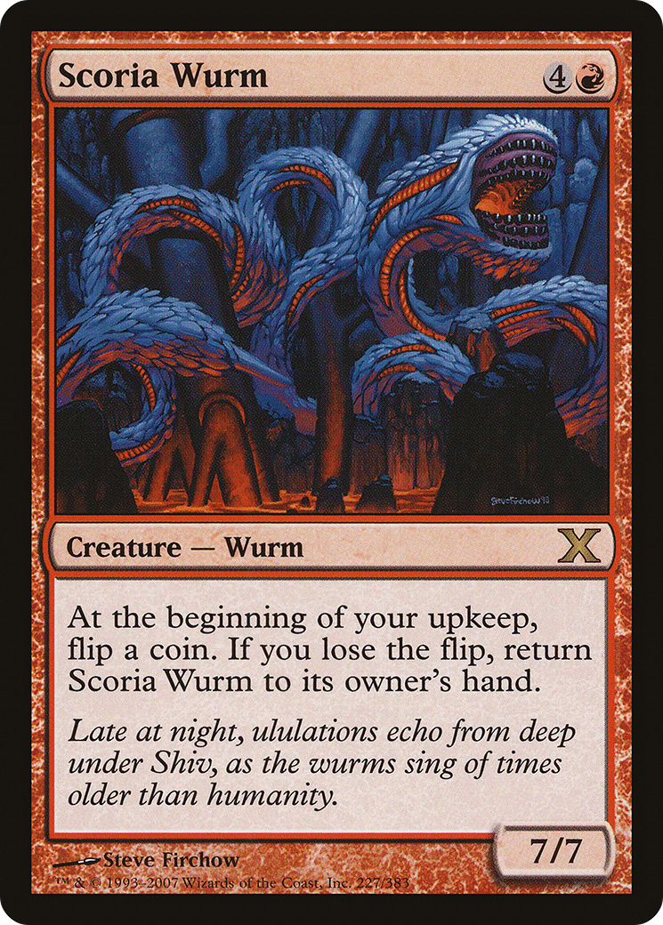 {R} Scoria Wurm [Tenth Edition][10E 227] - Misty Mountain Games