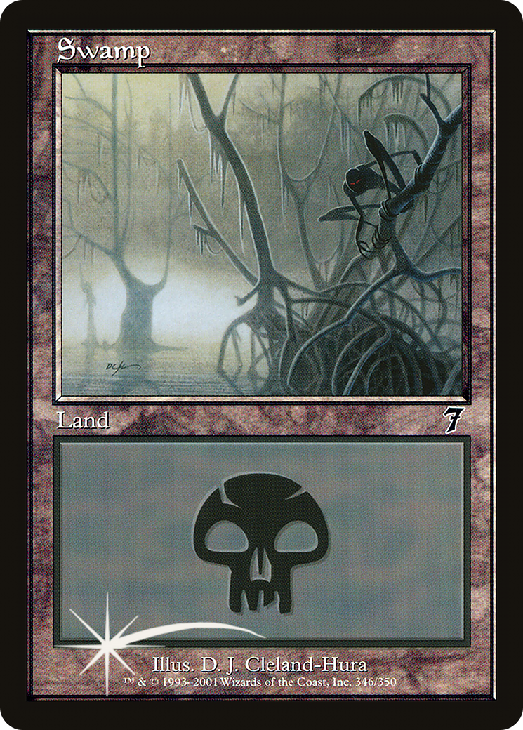 {B}[7ED 346] Swamp (346) [Seventh Edition]