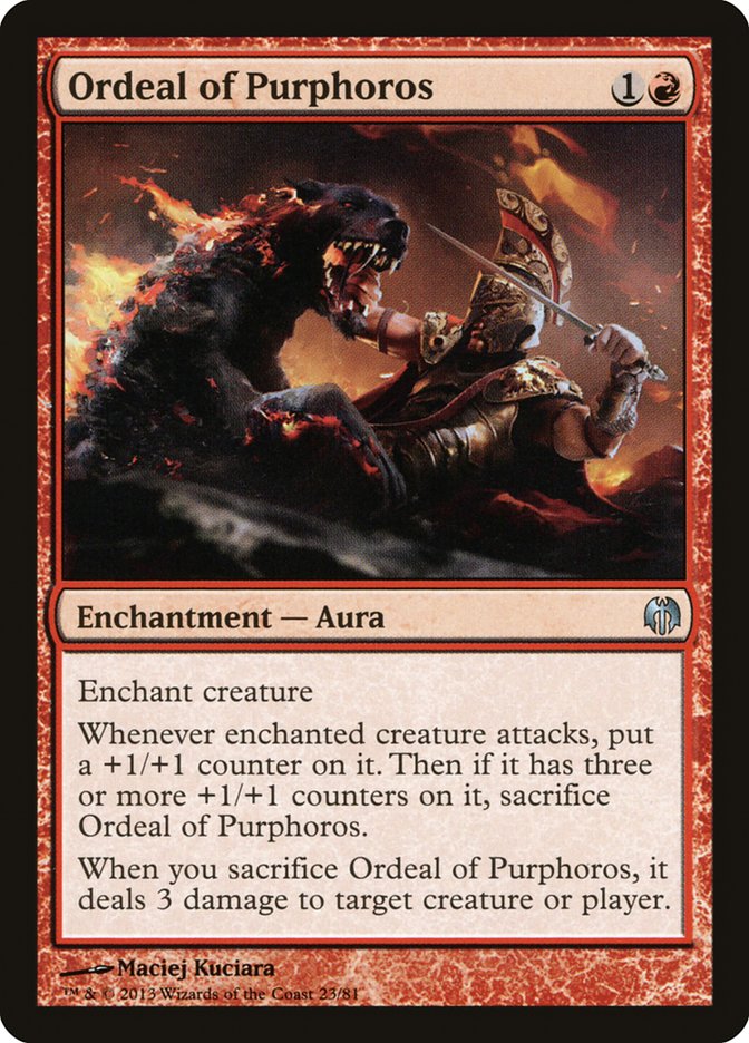 {C} Ordeal of Purphoros [Duel Decks: Heroes vs. Monsters][DDL 023]