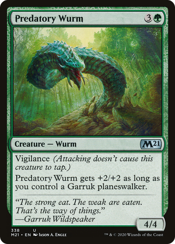 {C} Predatory Wurm [Core Set 2021][M21 338]