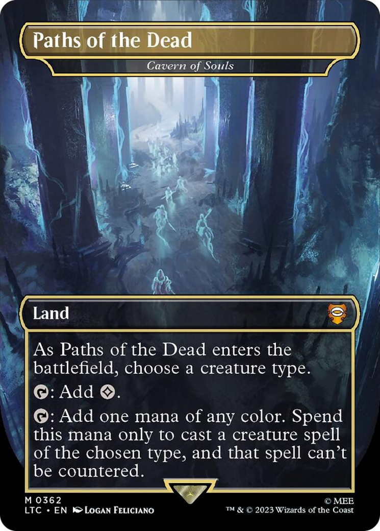 {R} Cavern of Souls - Paths of the Dead (Surge Foil Realms and Relics) [The Lord of the Rings: Tales of Middle-Earth Commander][LTC 392]