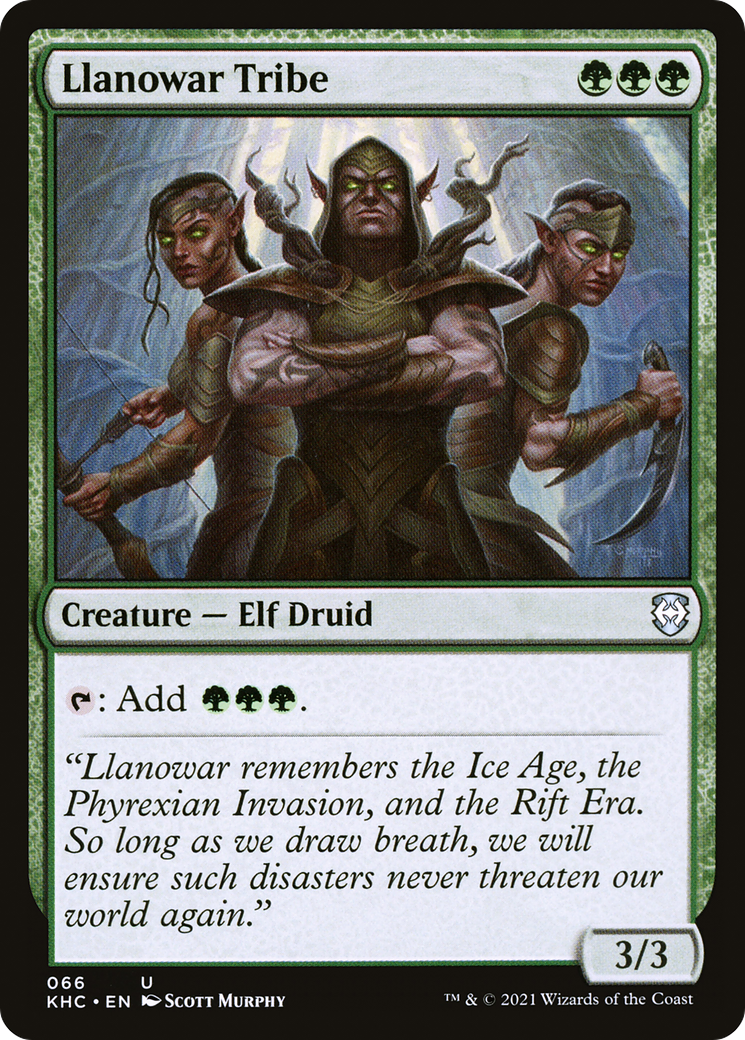 {C} Llanowar Tribe [Kaldheim Commander][KHC 066]
