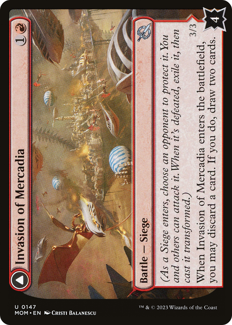 {C} Invasion of Mercadia // Kyren Flamewright [March of the Machine][MOM 147]