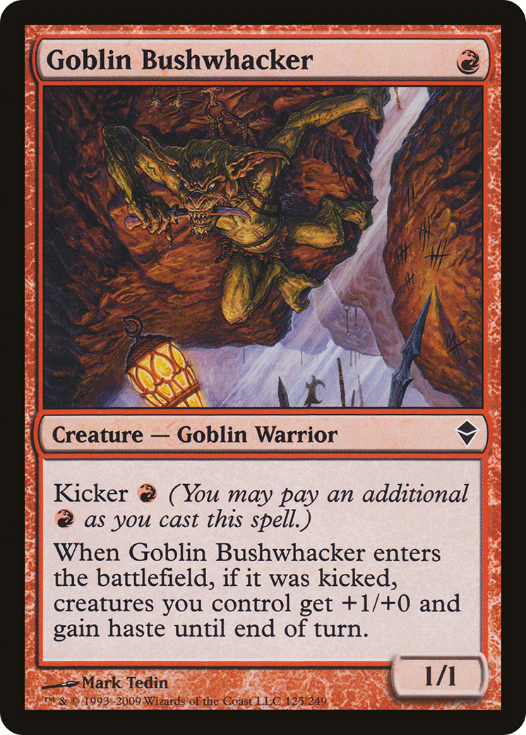 {C} Goblin Bushwhacker [Zendikar][ZEN 125]