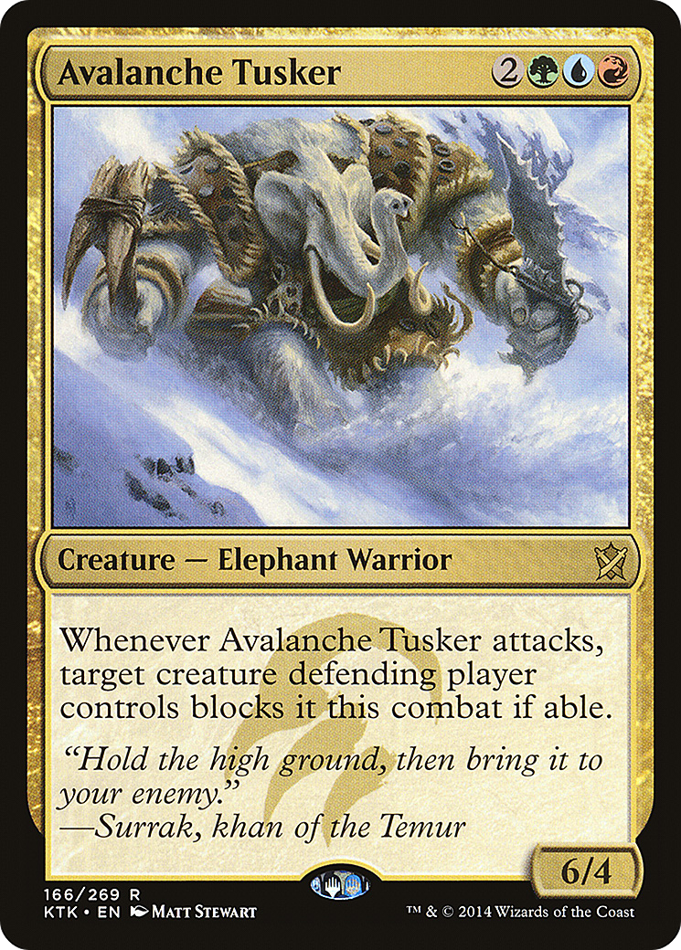 {R} Avalanche Tusker [Khans of Tarkir][KTK 166] - Misty Mountain Games