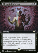 {R} Phyresis Outbreak (Extended Art) [Phyrexia: All Will Be One Commander][ONC 050]